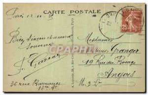 Old Postcard Paris Arc De Triomphe