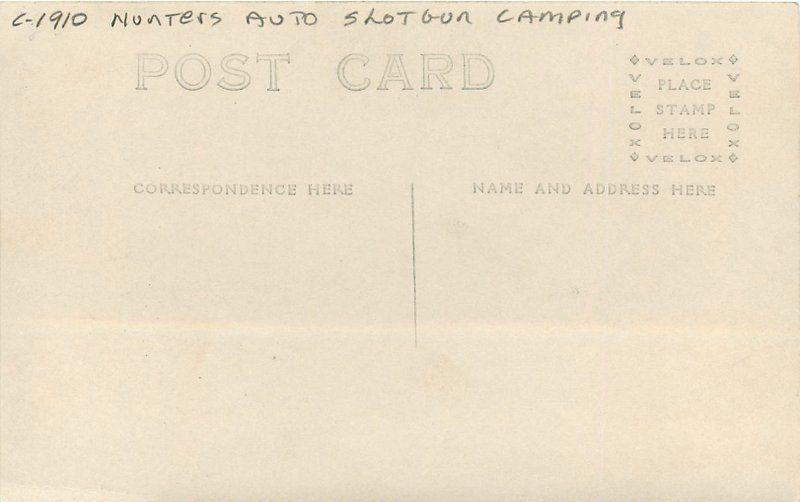 C-1910 Hunters Auto Shot Gun Camping RPPC real photo postcard 2396 