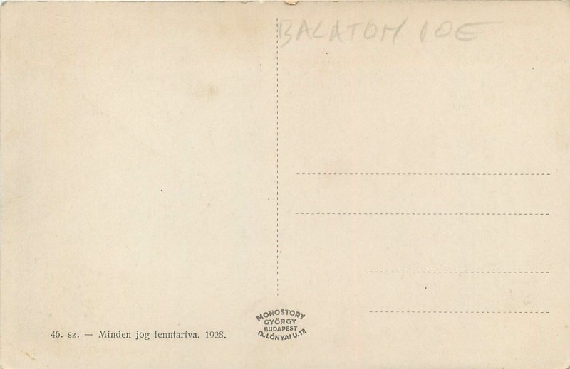 Hungary Postcard Balatonfured furdo Eszterhazy hotel