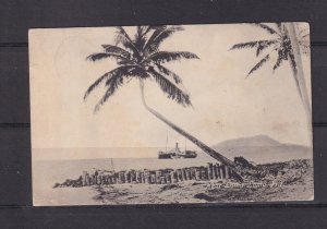 FIJI, NEAR LOMA LOMA, 1925 ppc., KGV 2d. Suva to Coogee, New South Wales.
