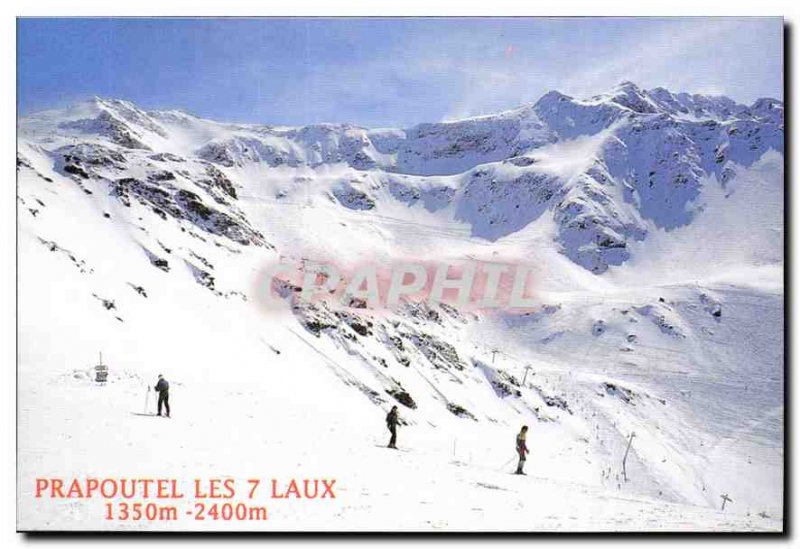 Postcard Modern Prapoutel les 7 Laux Isere Belledonne Dauphine Station summer...