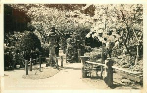 California San Francisco Oriental Tea Gardens 1940s RPPC Photo Postcard 22-120