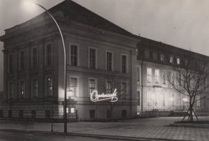 Berlin Operncafe Restaurant At Night Illuminations German Postcard