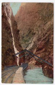 Hanging Bridge, Royal Gorge, D. & R. G. Ry., Colorado