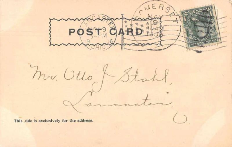 Somerset Ohio Sheridan Monumnet Vintage Postcard JA4742476