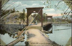 Gorham NH Suspension Bridge c1910 Postcard