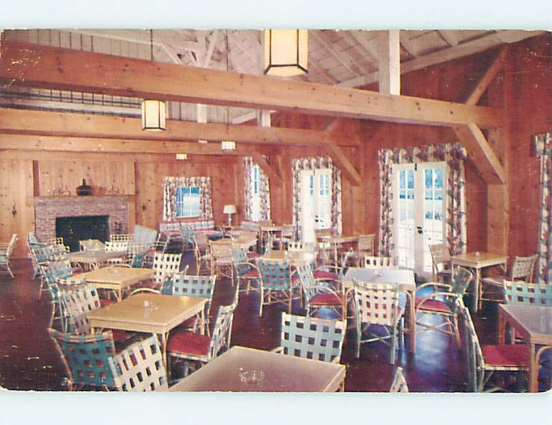 Unused 1950's GARDEN LOUNGE RESTAURANT Manchester Vermont VT p6433