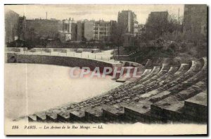 Old Postcard Paris Les Arenes de La Rue Monge