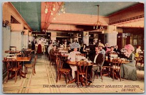 Detroit Michigan c1910 Postcard Majestic Servself Restaurant Basement
