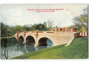 Hartford Connecticut CT Postcard 1907-1915 Hoadley's Memorial Arch Bridge