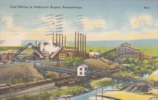 Coal Mining In Anthracite Region Pennsylvania 1943