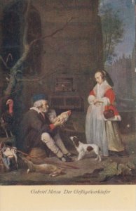 Gabriel Metsu Der Gefluegelverkaeufer Sammlungen Zu Dresden