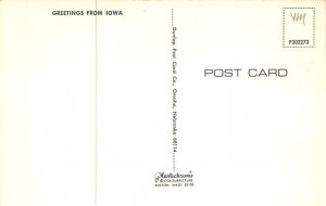 Greetings from, Iowa Postcard
