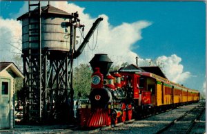 Disneyland Passenger Train Frontierland Anaheim California Unposted Postcard X7