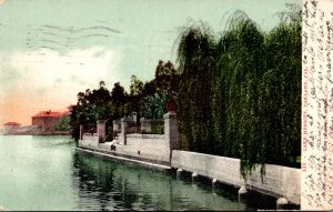 California Oakland Scene Along Lake Merritt 1907