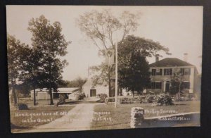 Mint Postcard America Headquarters Officers Great War Game 1909 Lakeville Mass