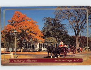 Postcard Mulberry Phaeton, Williamsburg, Virginia