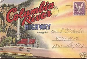 1943 COLUMBIA RIVER HIGHWAY, OREGON SOUVENIR  FOLDER