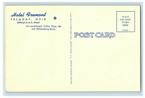 Vintage Post Card Hotel Fremont-Freemont, Ohio P18