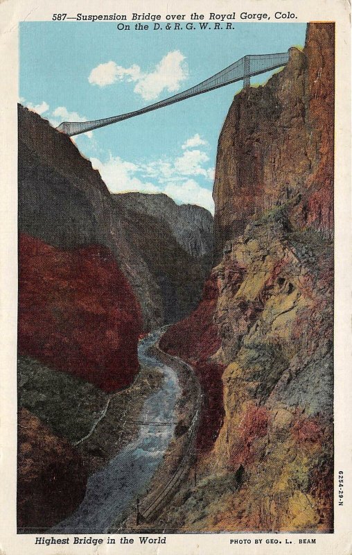 br106257 suspension bridge over the royal gorge colorado