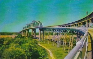 Huey P Long Bridge Over The Mississippi River At New Orleans Louisiana