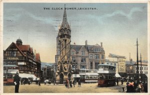 uk41581 clock tower leicester uk tram tramway