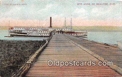 Ste Anne De Beaupre Quebec, Canada Ship Postcard Post Card Quebec, Canada Pos...