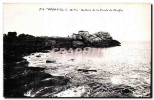 Old Postcard Tregastel (C N) Rocks Pointe Chasm