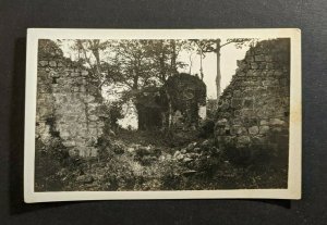 Vintage Old Wall Ruins in Panama 1921 RPPC Real Photo