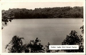 RPPC Cedar Lake Girl Scout Camp, Montcalm County MI Vintage Postcard W20