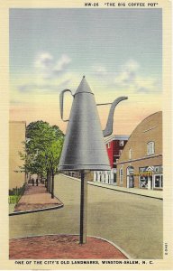 The Big Coffee Pot Old Landmark Winston Salem North Carolina