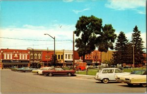 North Side of the Square Red Oak IA Vintage Postcard G44