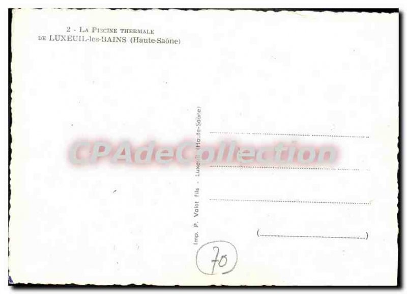 Modern Postcard The Spa Pool Luxeuil les Bains Haute Saone
