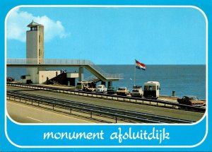 Netherlands Friesland Monument Afsluitdijk Here The Dam Was Closed 28 May 1932