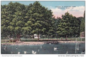 Mississippi Meridian Lagoon In Highland Park 1943