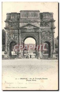 Postcard Old Orange Roman Arch of Triumph North Facade