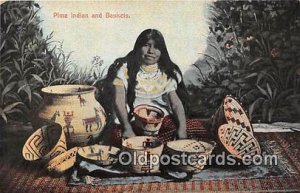 Pima Indian & Basket unused