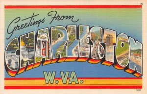 Charleston, West Virginia, Greetings From Charleston, Large Letters, AA371-15