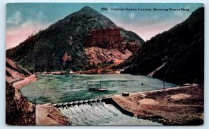 OGDEN CANYON, UT Utah ~ WHEELER CANYON DAM c1910s Weber County Postcard