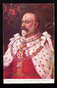 ROY436 - King Edward VII - Portrait - Artist CB Conti - Postcard