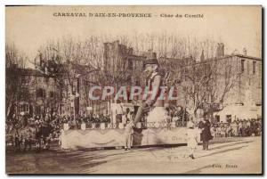 Old Postcard Carnival in Provence & # 39Aix Char committee