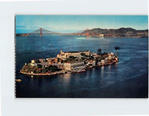 Postcard Alcatraz Island San Francisco California USA North America