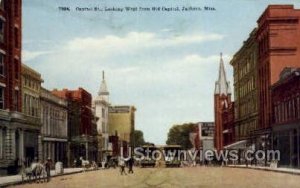 Capitol Street Looking West From Old Capitol in Jackson, Mississippi