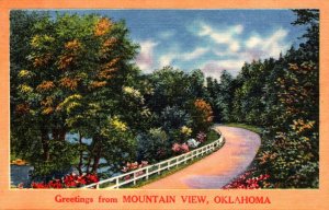 Oklahoma Greetings From Mountain View 1955