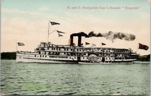 R. & O. Navigations Co. Steamer 'Kingston' Steamship UNUSED Postcard E52