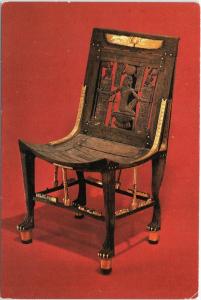 postcard Ceremonial Chair, Egyptian Dynasty, Reign of Tutankhamun