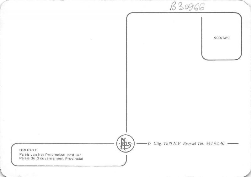 B30966 Brugge Palais du Gouvernement Provincial  belgium