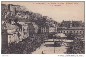 BELFORT, La Place d´Armes, l´Hotel de Ville et le Chateau, France, 00-10s