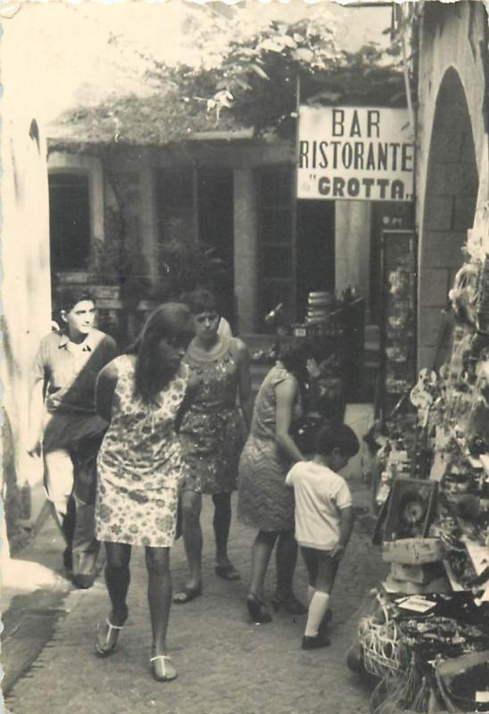 Vintage real photo San Marino 7x10cm Bar Ristorante Grotta 1967