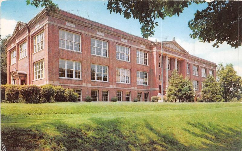 Galion Ohio~Galion Senior High School @ North Union Street~1950s Postcard